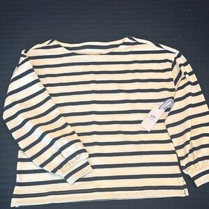 Southern Tide Navy and Cream Striped Shirt